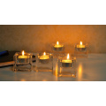 hot sale! square glass candles holder cheap